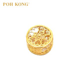 POH KONG 916/22K Yellow Gold Openwork Heart Charm