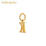 POH KONG 916/22K Gold Exquisite Alphabet Pendant K