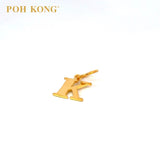 POH KONG 916/22K Gold Exquisite Alphabet Pendant K