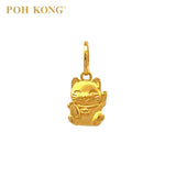 POH KONG 916/22K Yellow Gold Money Cat Pendant