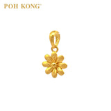 POH KONG 916/22K Yellow Gold Exquisite Flower Pendant