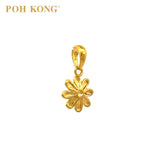 POH KONG 916/22K Yellow Gold Exquisite Flower Pendant