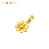 POH KONG 916/22K Yellow Gold Exquisite Flower Pendant