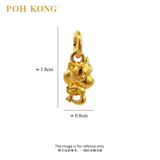 POH KONG 916/22K Yellow Gold Angel Unicorn in Love Pendant