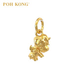 POH KONG 916/22K Yellow Gold Angel Unicorn Pendant