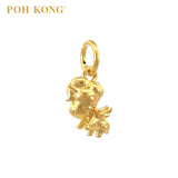 POH KONG 916/22K Yellow Gold Angel Unicorn Pendant