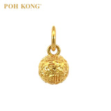 POH KONG 916/22K Yellow Gold Orb of Prosperity Pendant