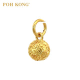 POH KONG 916/22K Yellow Gold Orb of Prosperity Pendant