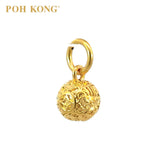 POH KONG 916/22K Yellow Gold Orb of Prosperity Pendant