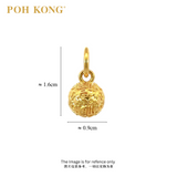 POH KONG 916/22K Yellow Gold Orb of Prosperity Pendant