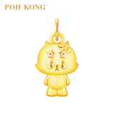 POH KONG 999/24K Gold Yuurei Neko Sama Lucky Pendant