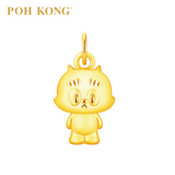 POH KONG 999/24K Gold Yuurei Neko Sama Pendant