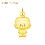 POH KONG 999/24K Gold Yuurei Neko Sama Ringo Pendant