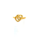 Poh Kong 916/22K Gold Two Love Ring