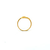 Poh Kong 916/22K Gold Two Love Ring