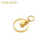 POH KONG 916/22K Yellow Gold Exquisite Round Shape With Round Beads Pendant