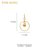 POH KONG 916/22K Yellow Gold Exquisite Round Shape With Round Beads Pendant