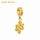 POH KONG 916/22K Yellow Gold Auspicious Eternal Knot Charm Pendant