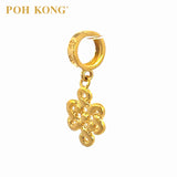 POH KONG 916/22K Yellow Gold Auspicious Eternal Knot Charm Pendant