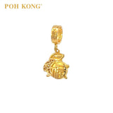 POH KONG 916/22K Yellow Gold Auspicious Fortune Bunny Charm Pendant