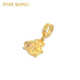 POH KONG 916/22K Yellow Gold Auspicious Fortune Bunny Charm Pendant