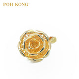 POH KONG 916/22K Yellow Gold Happy Love Exquisite Rose Charm Pendant