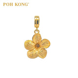 POH KONG 916/22K Yellow Gold Anggun Bunga Alamanda Pendant