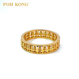 POH KONG 916/22K Yellow Gold Classic Abacus Ring