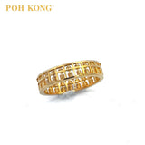 POH KONG 916/22K Yellow Gold Classic Abacus Ring