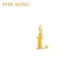 POH KONG 916/22K Gold Exquisite Alphabet Pendant L