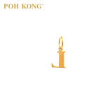 POH KONG 916/22K Gold Exquisite Alphabet Pendant L