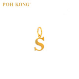 POH KONG 916/22K Gold Exquisite Alphabet Pendant S