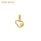 POH KONG 916/22K Auspicious 3D Hollow Gourd Pendant