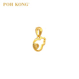 POH KONG 916/22K Auspicious 3D Hollow Gourd Pendant