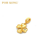 POH KONG 916/22K Happy Love Clover Heart Charm Pedant