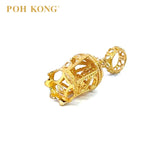 POH KONG 916/22K Yellow Gold S Alphabet Birdcage Pendant