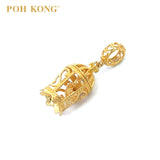 POH KONG 916/22K Yellow Gold S Alphabet Birdcage Pendant