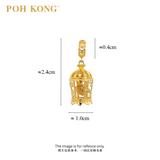 POH KONG 916/22K Yellow Gold S Alphabet Birdcage Pendant