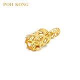 POH KONG 916/22K Gold Rhombus Pattern Birdcage Pendant