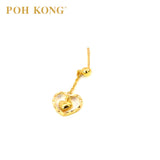 POH KONG 916/22K Dangling Love Shape Earrings