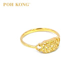 POH KONG 916/22K Gold Happy Love Double Happiness Ring