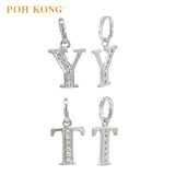 POH KONG 750/18K White Gold Alphabet Diamond Pendant