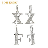 POH KONG 750/18K White Gold Alphabet Diamond Pendant