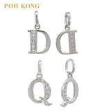 POH KONG 750/18K White Gold Alphabet Diamond Pendant