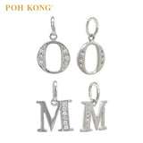 POH KONG 750/18K White Gold Alphabet Diamond Pendant