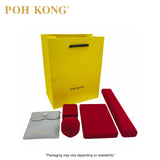 POH KONG 916/22K Yellow Gold Totebag With Flower Pendant