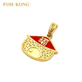 POH KONG 916/22K Yellow Gold Auspicious Abundance of Gold Pendant_big