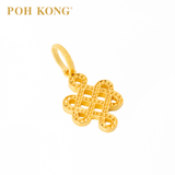 POH KONG 916/22K Yellow Gold Auspicious Ruyi Pendant