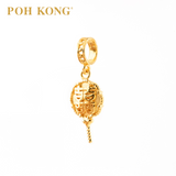 POH KONG 916/22K Yellow Gold Happy Love Wedding Mirro Charm Pendant