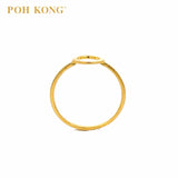 POH KONG 916/22K Yellow Gold Round Minimalist Ring